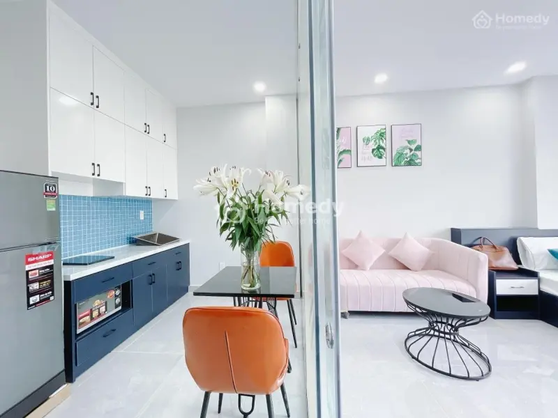 Cho Thuê Căn Hộ Quận 3_Gần Hai Bà Trưng_Tân Định_Máy Giặt Riêng_Full Nội Thất_Ban Công_Chợ Tân Định