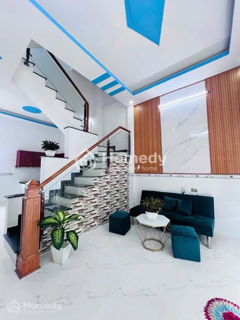 Nhà 1 Trệt 1 Lầu(4X10) Hóc Môn Giá 325 Triệu