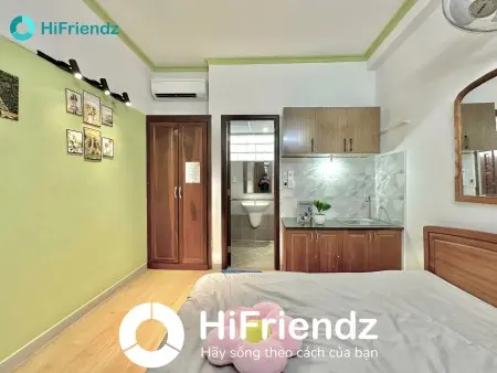 Cho Thuê Studio Đầy Đủ Nt Cực Mới Gần Công Viên Hoàng Hoa Thám