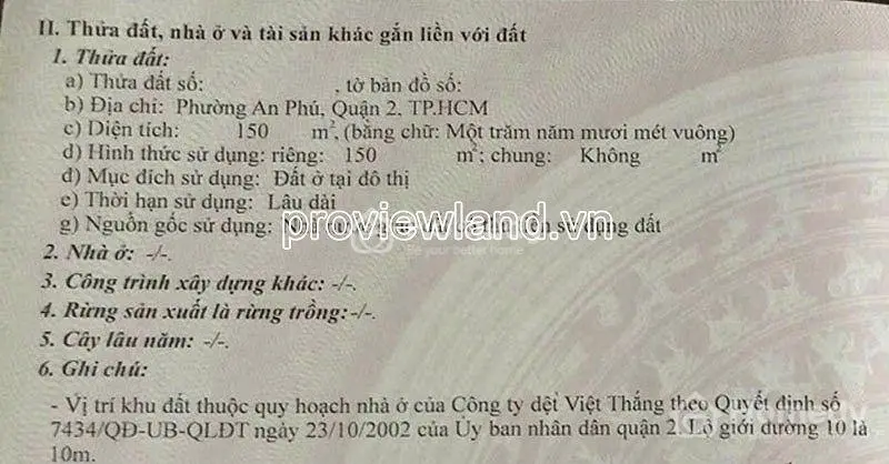 Bán Đất Trống Võ Trường Toản, An Phú – 150M², Vị Trí Cực Đẹp, Giá 50 Tỷ