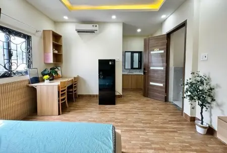 Cho Thuê Studio Rộng Rãi – Full Nội Thất – Cửa Sổ Trời Siêu Thoáng Tại Tống Văn Hên, Tân Bình