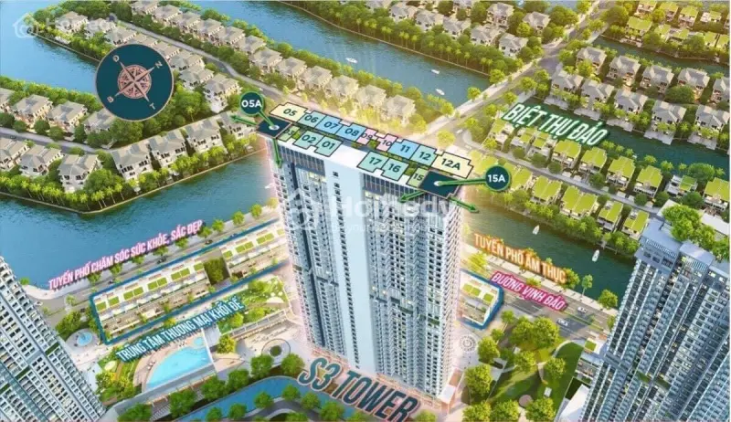 Bán 1 Ngủ , Ban Công Đông Nam - Chung Cư Sky Oasis , Khu Đô Thị Ecopark