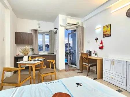 Phòng Studio Full Nội Thất - Ban Công - Máy Giặt Riêng Gần Chợ Bà Chiểu Giáp Cầu Bông Quận 1