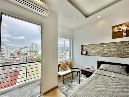 Cho Thuê Căn Hộ Ban Công Máy Giặt Riêng View Landmark Gần Hàng Xanh Giáp Q1 Phú Nhuận