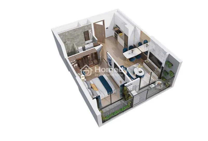 Bán Căn 1 Phòng Ngủ + 1, Diện Tích 46M2 Tòa Be3 Giá 3.25 Tỷ, Thanh Toán Giãn Đến 2026, The Beverly