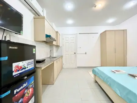 Cho Thuê Phòng Full Nội Thất, Không Gian Siêu Xinh Gần Trường Sa Giáp Q1 Bình Thạnh