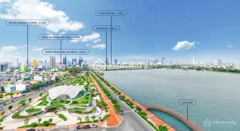 Danang Landmark Tower - View Trực Diện Sông Hàn Cực Hiếm