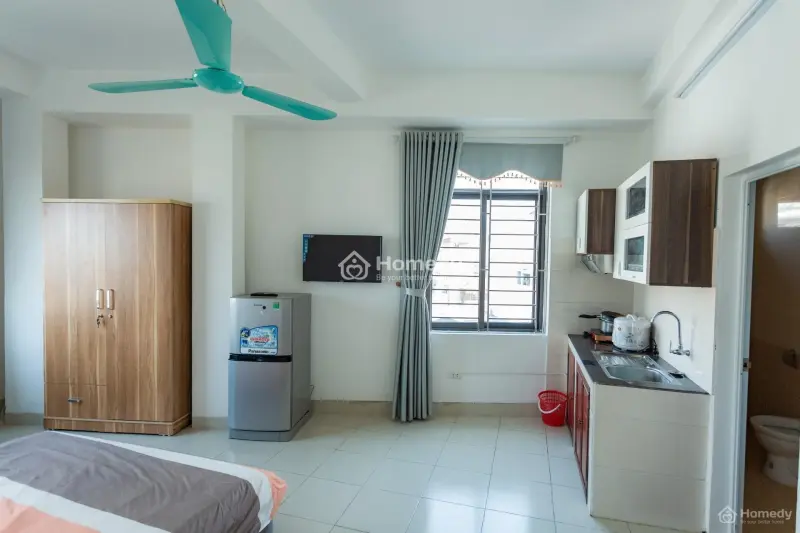 Giảm Giá Cho Thuê Chỉ Còn 4Tr6/Tháng Căn Hộ Dịch Vụ Đủ Đồ Tại Mỹ Đình, Trần Văn Lai Ở Ngay