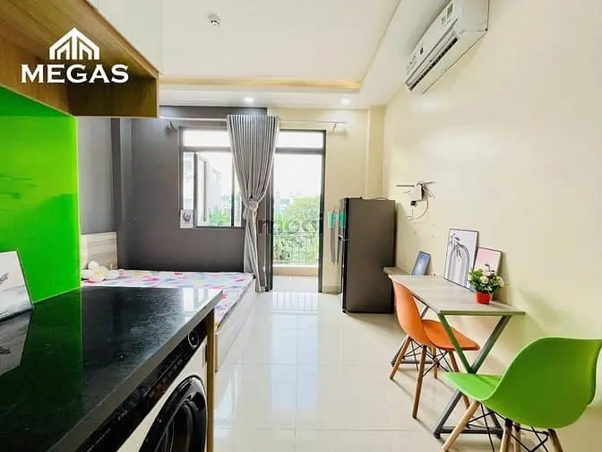Căn Hộ Studio Ban Công Full Nội Thất - Máy Giặt Riêng Tại Cát Lái Mới