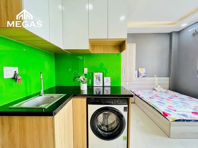 Căn Hộ Studio Ban Công Full Nội Thất - Máy Giặt Riêng Tại Cát Lái Mới
