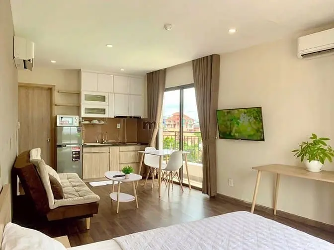 Cho Thuê Căn Hộ Studio Ban Công Cạnh The Vista An Phú, Free Dịch Vụ