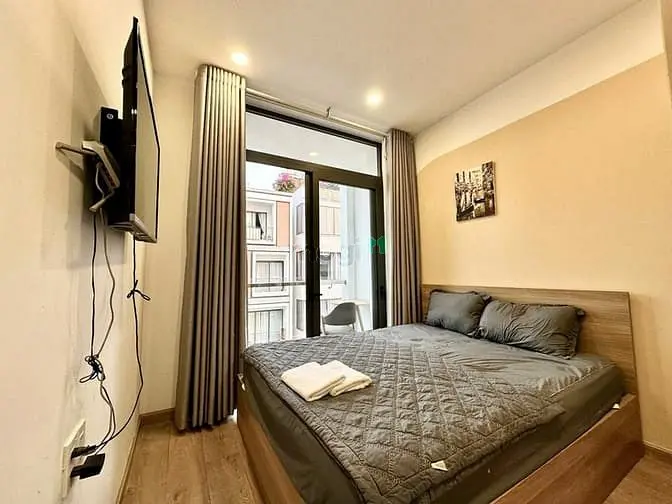 🎉Căn Hộ Cho Thuê 1Pn 35M2, Ban Công Lớn, Gần Ngã Tư Hàng Xanh, Uef