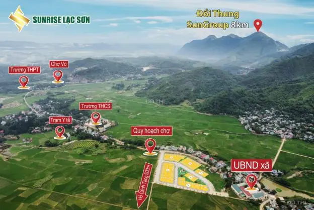 Đất Nền Dự Án Sunrise Lạc Sơn, Sẵn Sổ Đỏ 120M2, Hạ Tầng Hoàn Thiện, Tiềm Năng Nhìn Thấy