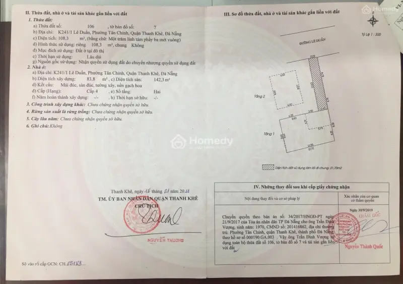 Chính Chủ Rao Bán Nhà Tại Đường Lê Duẩn, Phường Thanh Khê, Tp Đà Nẵng; Dt Đất 108,3 M2; Giá 15,2 Tỷ
