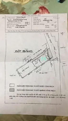 Bán Nhà Rộng Đẹp (5,3X24) 379/40 Quang Trung P10 Gò Vấp (Đối Diện Ubnd