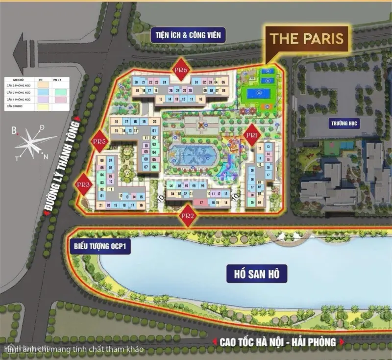 Cần Bán Căn 2 Ngủ The Parris Ocean Park 1 - Trả Theo Tiến Độ 50% Trong 2 Năm - L/H: 0969399***