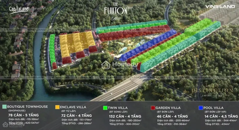 Biệt Thự Tứ Lập Fullton Vinhomes Ocean Park 3 F1 Chủ Đầu Tư Capitaland Giá Chuẩn Ko Pdv