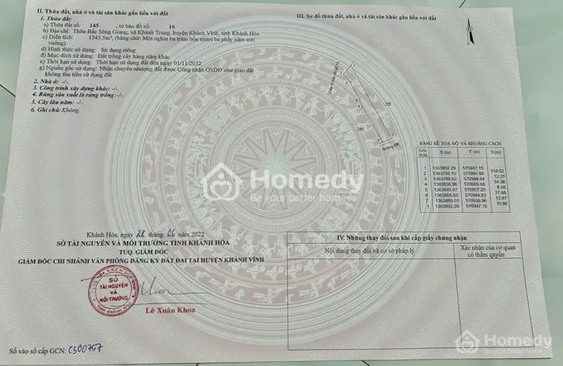 Chính Chủ Bán Đất Vườn Khánh Trung Giá Rẻ