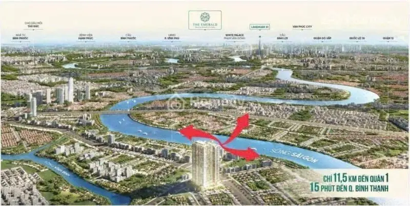 The Emerld 68 Tọa Lạc Tại Mặt Tiền Ql 13 - Trung Tâm Tp Thuận An Hcm.