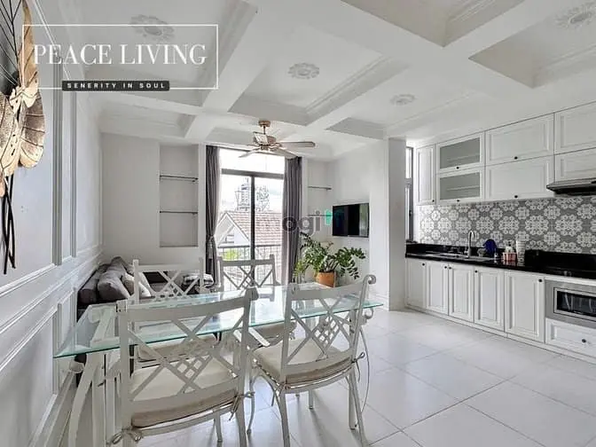 ⚜Căn Hộ 1Pn Full Nội Thất Rộng 50M2 Gần Trần Não - Tone Trắng Cực Sang