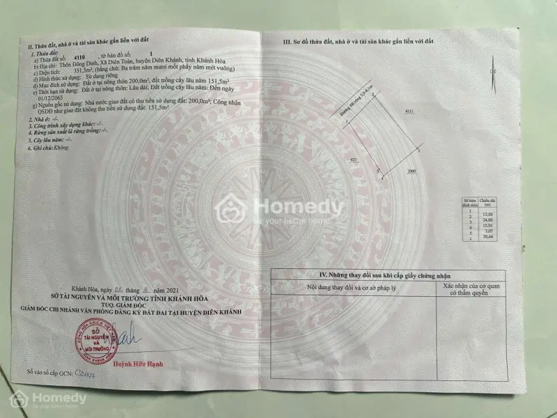 Đất Đầu Tư Thôn Đông Dinh, Diên Toàn, Diên Khánh, Phù Hợp Tách 2 Lô, Sát Khu Tđc Diên Toàn