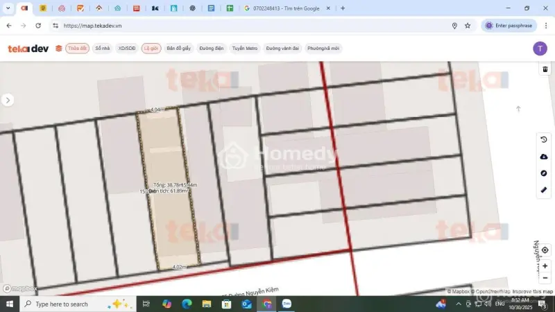 Hxh 6M Nguyễn Kiệm, Gần Nguyễn Đình Chiểu - Thích Quảng Đức, Dt 4X15.2, 3 Tầng, 12,5 Tỷ Tl