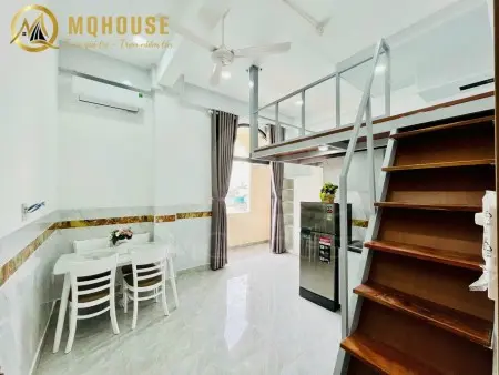 Căn Hộ Có Gác Xinh, Ban Công Rộng Thoáng – Full Nội Thất Hiện Đại – Cộng Hòa, Phường 13, Tân Bình