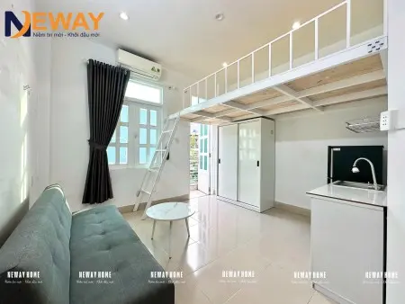 Cho Thuê Căn Hộ Duplex Full Nội Thất, Có Ban Công, Gác Cao – Phòng Thoáng Mát