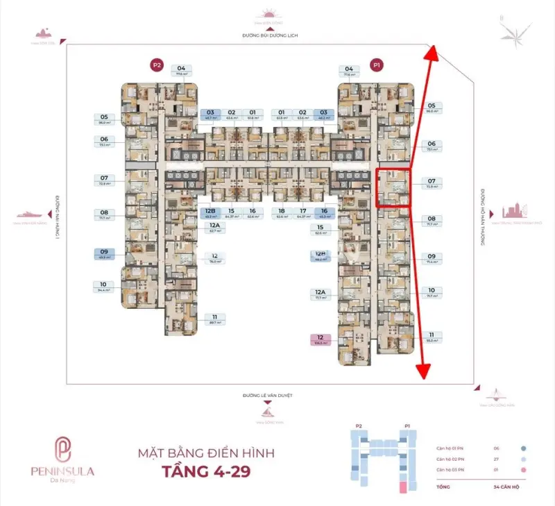 Bán Căn Hộ Peninsula View Vịnh Sông, Núi Và Biển Hiếm Có Giữa Lòng Đà Nẵng