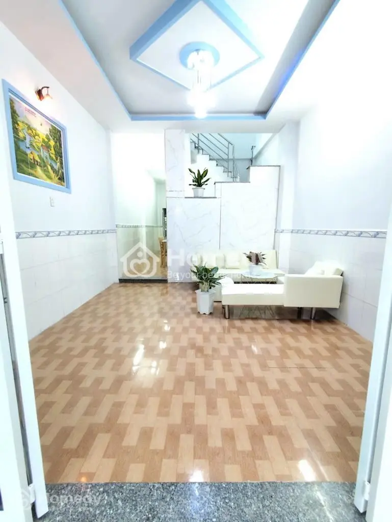 Nhà 1 Trệt 1 Lầu(4X14)3 Phòng Ngủ Ngay Chợ Nhị Xuân Hóc Môn Giá 355Tr