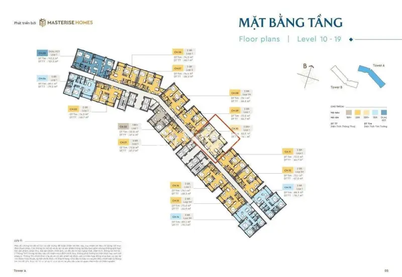Masteri Đà Nẵng, Độc Quyền Căn 2Pn View Pháo Hoa Toà A Trục 12 Tầng 10, Giá Công Khai 6 Tỷ 7