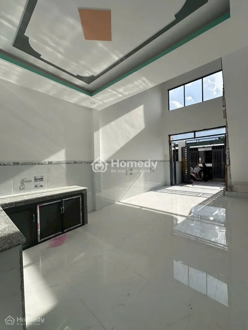 Nhà 1 Trệt 1 Lầu(4X10)Nở Hậu Làm Ăn Thuận Lợi Ngay Gần Cầu Lớn Hóc Môn Giá Chỉ 355Tr