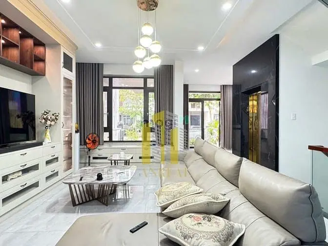 Nhà Đấy Đủ Nội Thất 5 Phòng Giá 55 Triệu - Hầm 3 Lầu