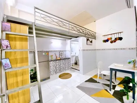 Căn Hộ Gác Lửng Có Cửa Sổ Full Nội Thất Ngay Tân Bình Gần K300