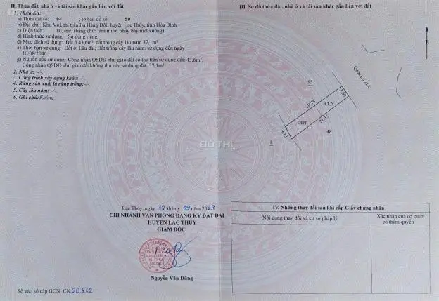 Đầu Tư Sinh Lời – Lô Đất Mặt Phố Quốc Lộ 21 – Tt. Ba Hàng Đồi