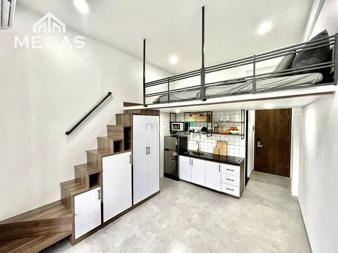 Cho Thuê Căn Hộ Gác+ Full Nội Thất Ngay Đh Hutech, Uef, Hàng Xanh