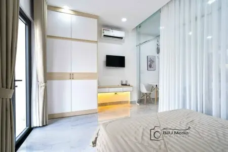 Studio View Ban Công – Full Nội Thất – Tách Bếp