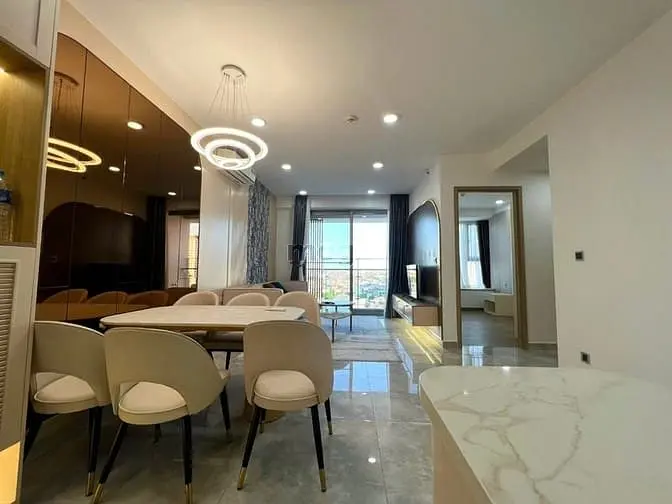 Căn Hộ Cao Cấp Cho Thuê Tại Midtown M8, 2 Pn, View Biệt Thự, Full Đồ.