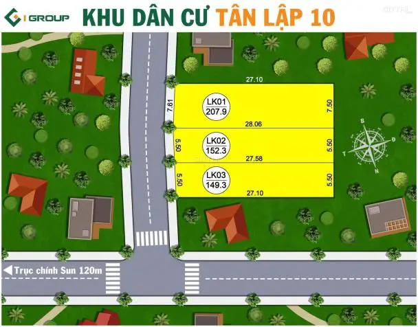 Đất Phân Lô Ngay Trục Đường Chính Sungroup, Cách Sun Vài Phút Di Chuyển, Dân Cư Đông Đúc