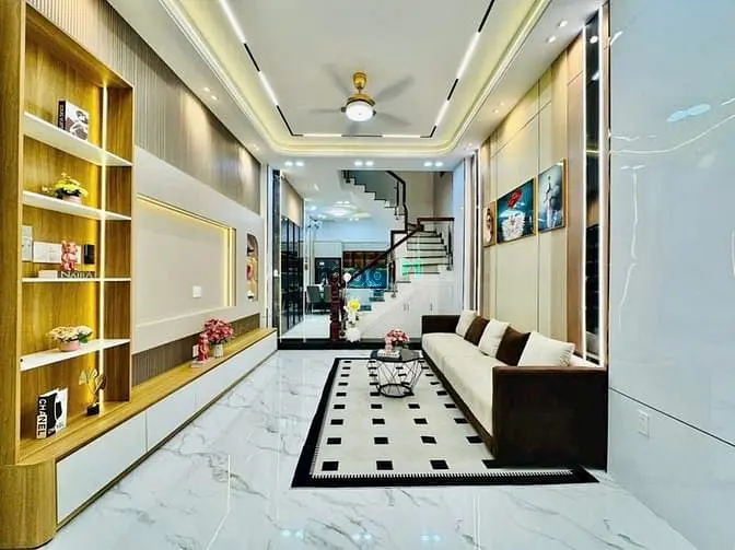 Bán Nhà Hẻm Xe Hơi 4,5M Đườg Phạm Văn Chiêu,P.9, 4 X 13,Giá 7.25 Tỷ Tl