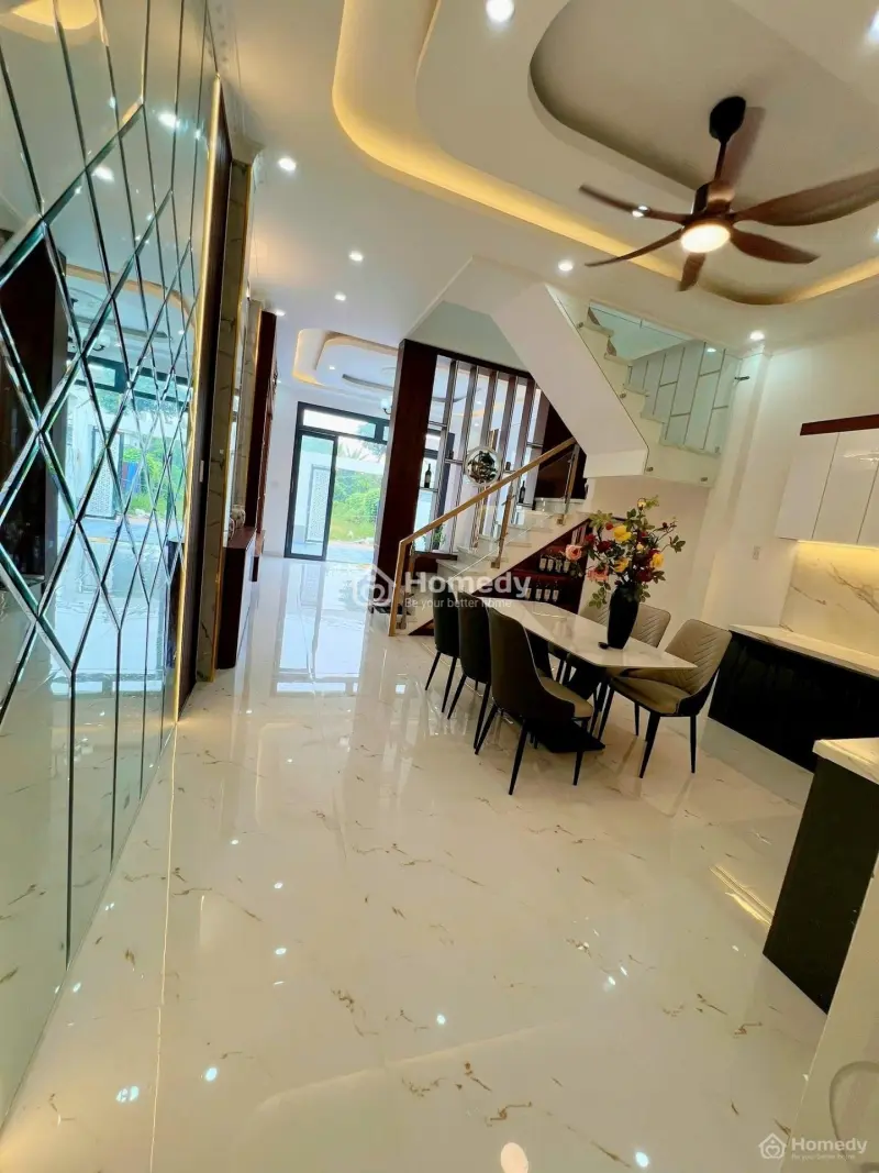 Bán Nhà 1 Trệt 1 Lầu 100M2 Đã Hoàn Công - Xã Mỹ Yên _ Bến Lức _ Long An - Giá 2 Tỷ 560 Triệu/Căn