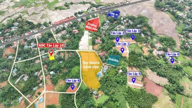 Đất Phân Lô Ngay Trục Đường Chính Sungroup, Cách Sun Vài Phút Di Chuyển, Dân Cư Đông Đúc