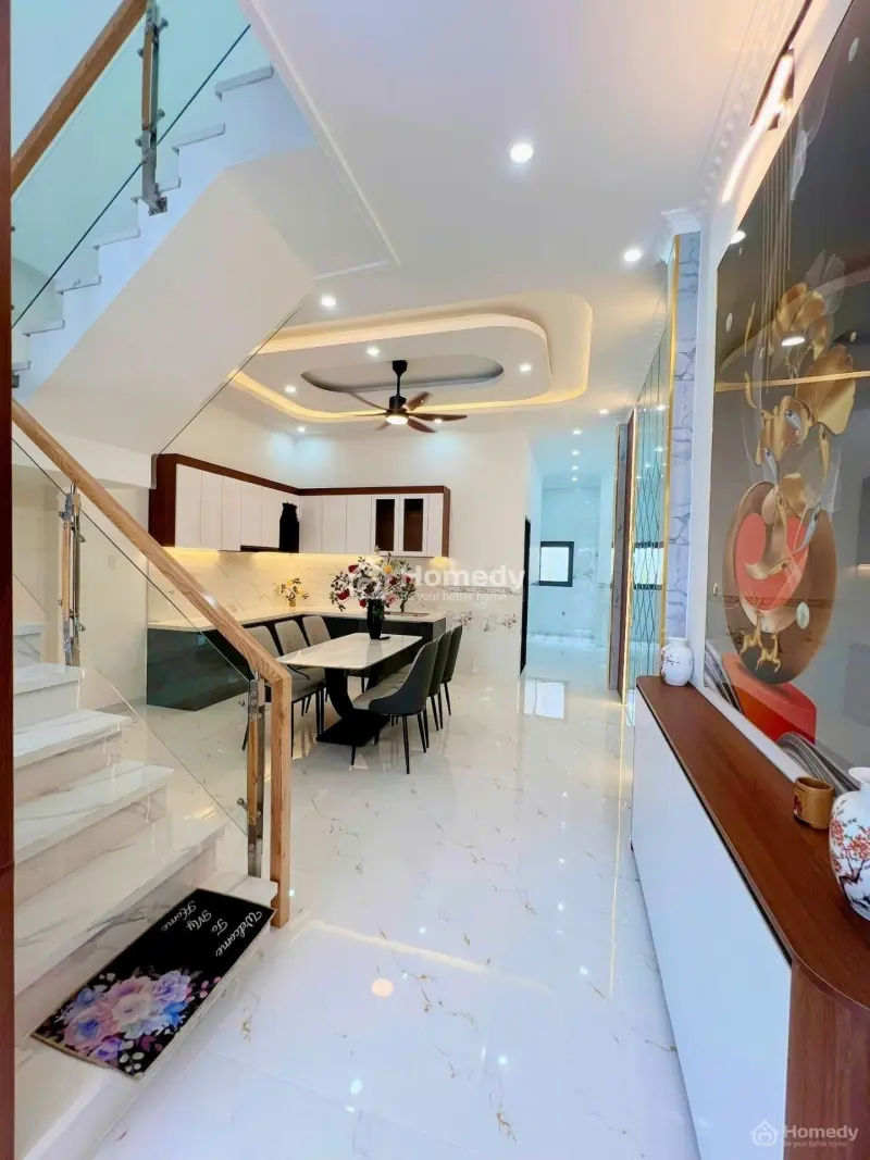 Bán Nhà 1 Trệt 1 Lầu 100M2 Đã Hoàn Công - Xã Mỹ Yên _ Bến Lức _ Long An - Giá 2 Tỷ 560 Triệu/Căn