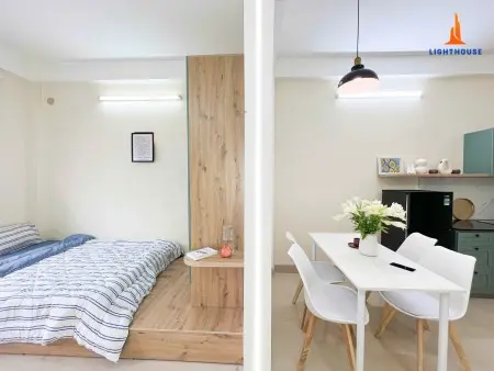 Căn Hộ 1 Phòng Ngủ Có Bancol Ở Nguyễn Thái Sơn