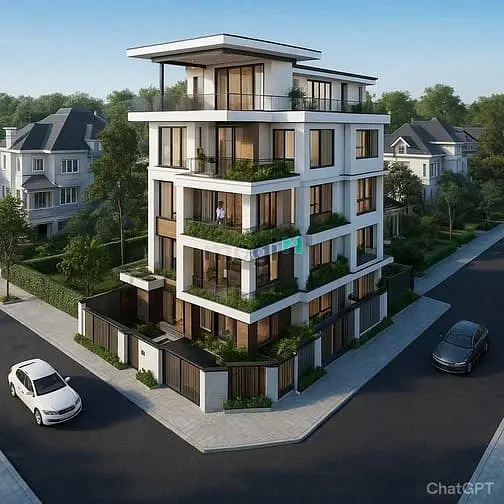 Bán Lô Đất Góc 2 Mặt Tiền Đường Khu Vực Cấp Phép Hầm Trệt Lửng 4 Lầu