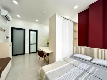 Căn Hộ Studio Tách Bếp – Cửa Sổ Trời Thoáng Sáng – Full Nội Thất, Máy Giặt Riêng – Gần Sân Bay Tsn
