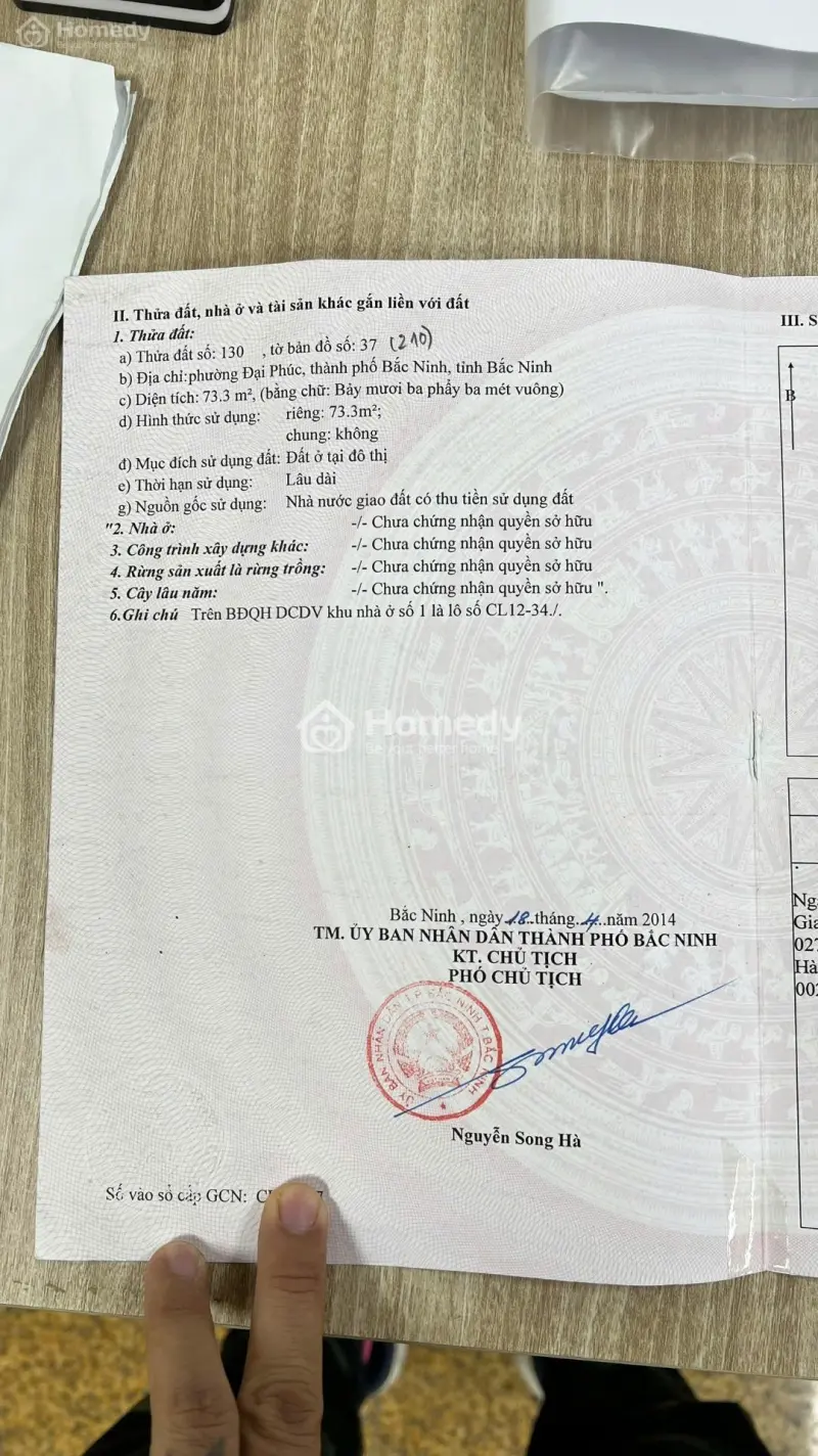 Bán Đất Dãn Dân Khu Đại Phúc - Bắc Ninh (Chính Chủ Bán)