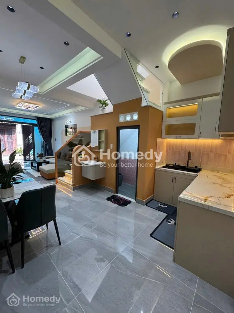 Siêu Phẩm Sát Chợ 26/3 - Hẻm 6M Oto Đỗ Cửa - 56M - 2 Tấm Mới Đẹp Tặng Full Nội Thất - Giá Nhỉnh 5Đ