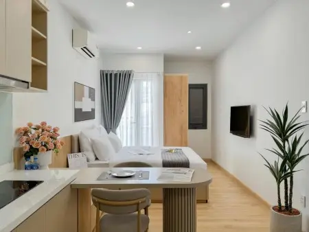 Studio Full Nội Thất – Quận 7 Nằm Ngay Đường Trần Xuân Soạn Gần Q4 Thuận Tiện Qua Cresant Mall