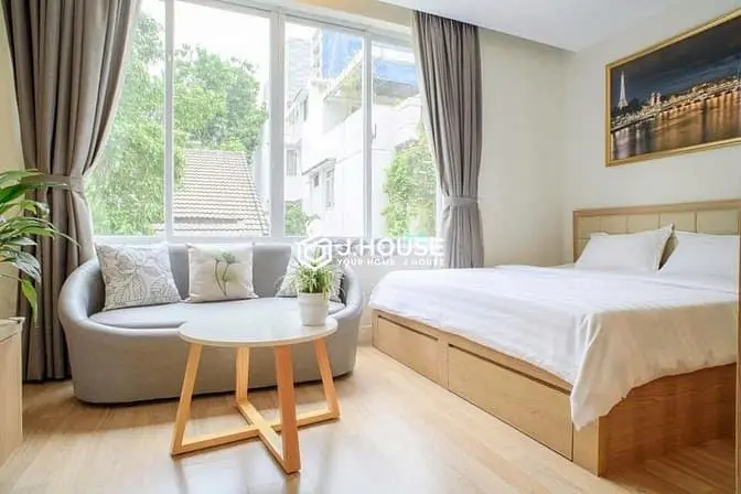 🏡Căn Hộ 1 Phòng Ngủ_45M2_Bancol Nhiều Cửa Sổ Đầy Đủ Nội Thất Q3
